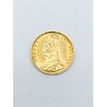 1892 gold half Sovereign