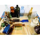 36 Victorian and Edwardian chemists' bottles & 1 Georgian bottle