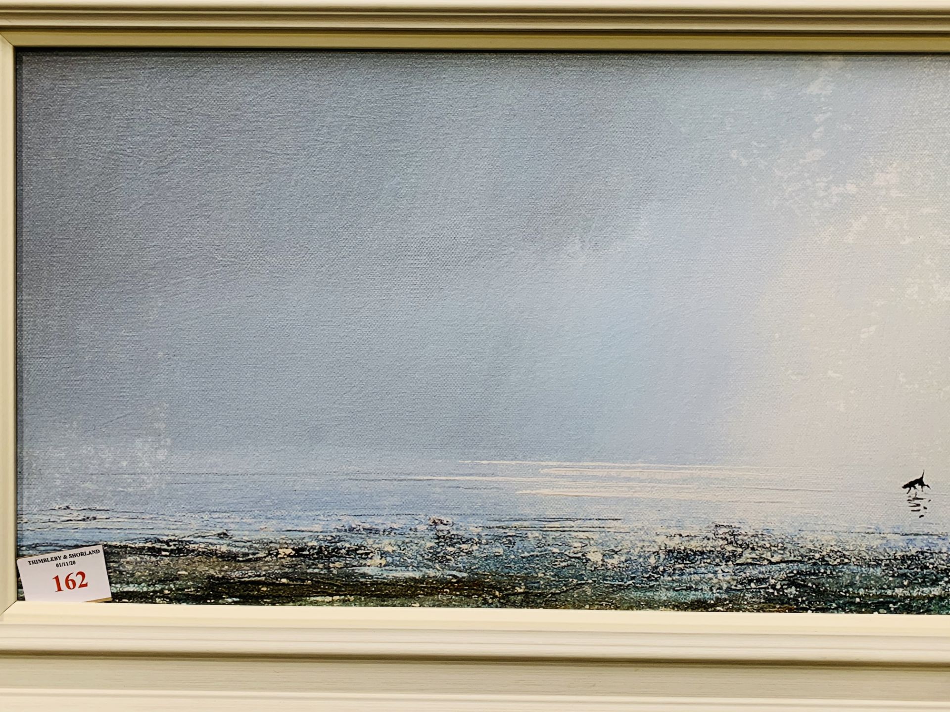 Framed reproduction oil "Passing Storm" by Michael Sanders. - Image 3 of 3