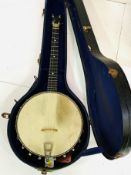 Barnes and Mully banjo in original case