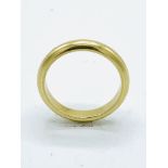 18k gold band, size O