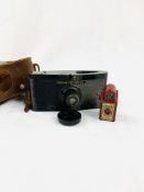 Bakelite Coronet Midget miniature "spy" camera, and another camera