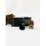 Bakelite Coronet Midget miniature "spy" camera, and another camera