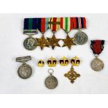 Collection of World War II medals.