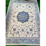 Pale blue rug, 175 x 100cms.