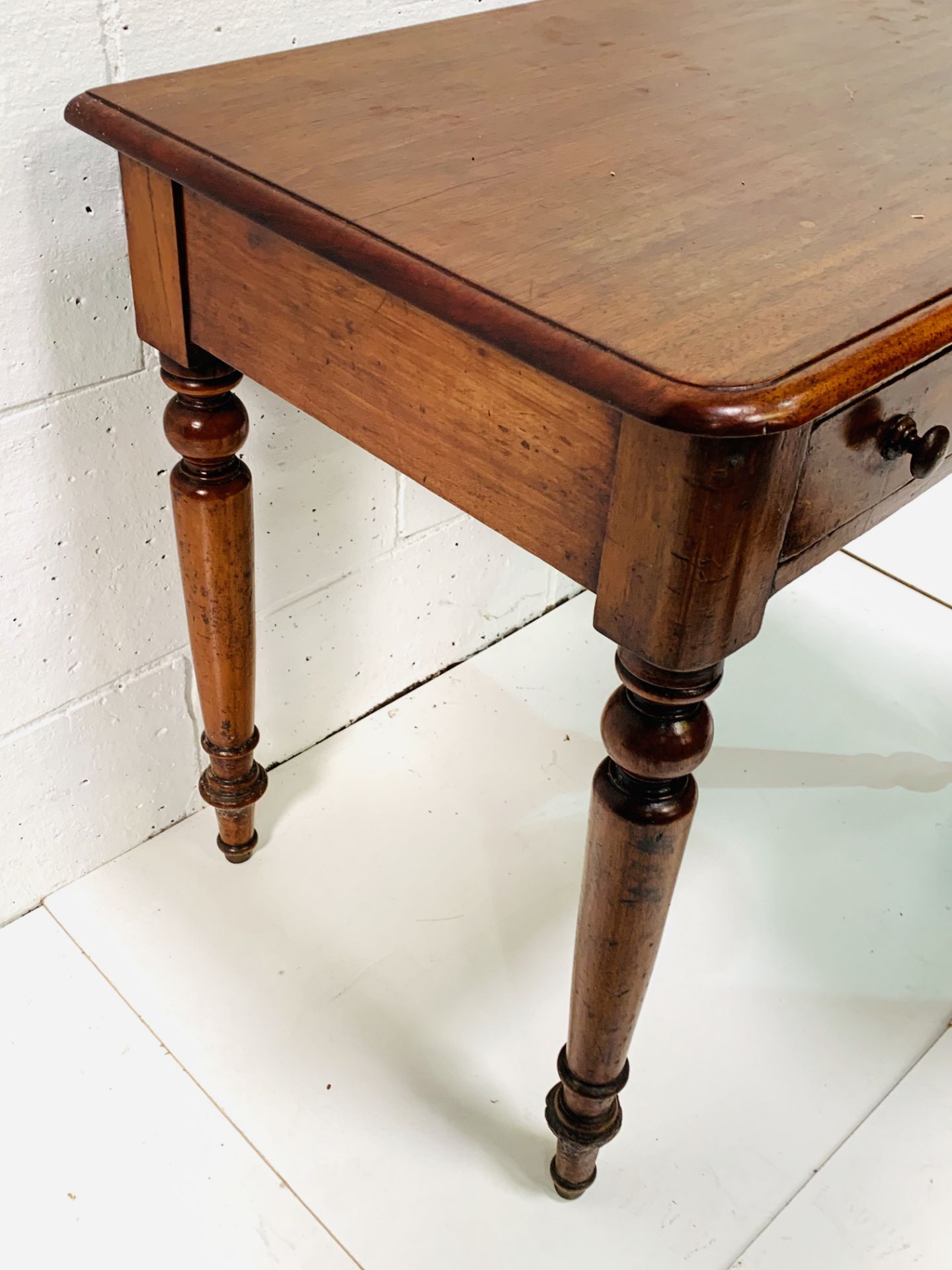 Mahogany side table with two frieze drawers. - Image 6 of 7