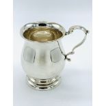 Small hallmarked silver tankard