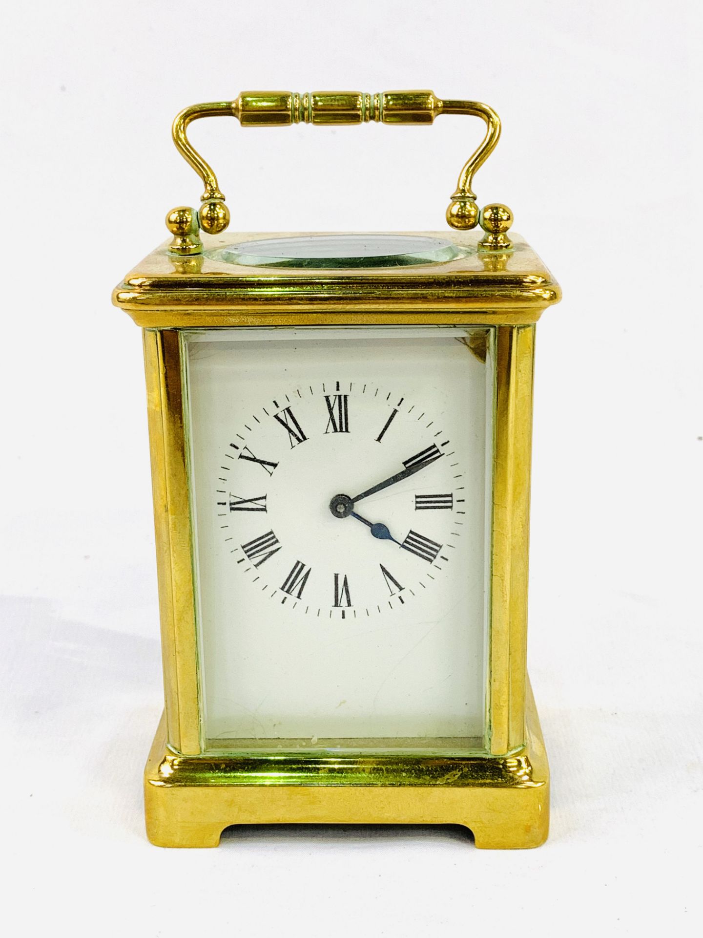 Early 20th century brass carriage clock in going order.