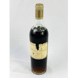 A bottle of Chateau d'Yguem, 1953.