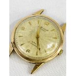 1960's Accurist 9ct gold gentleman's wrist watch.