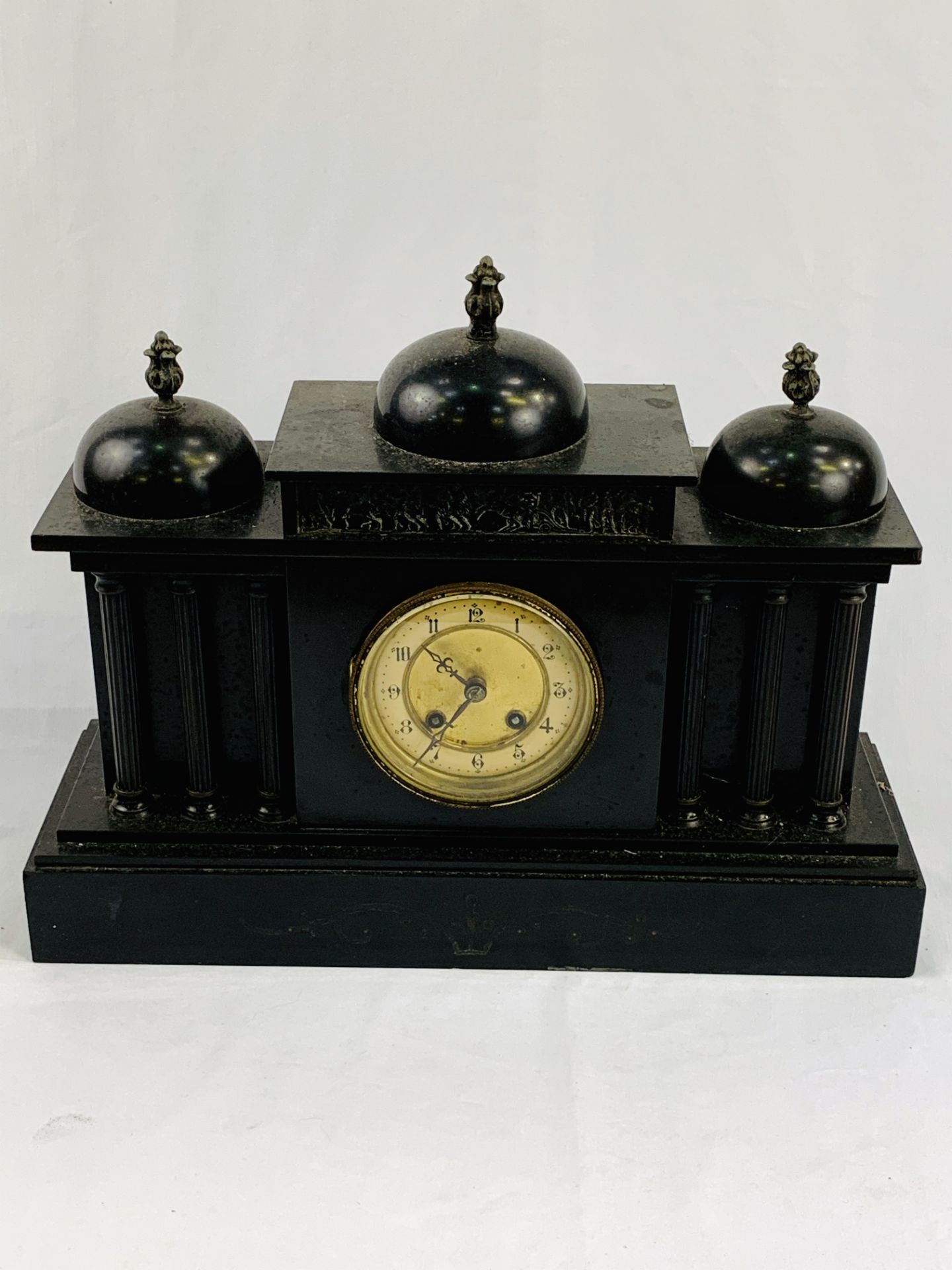 Slate mantel clock. - Image 2 of 2
