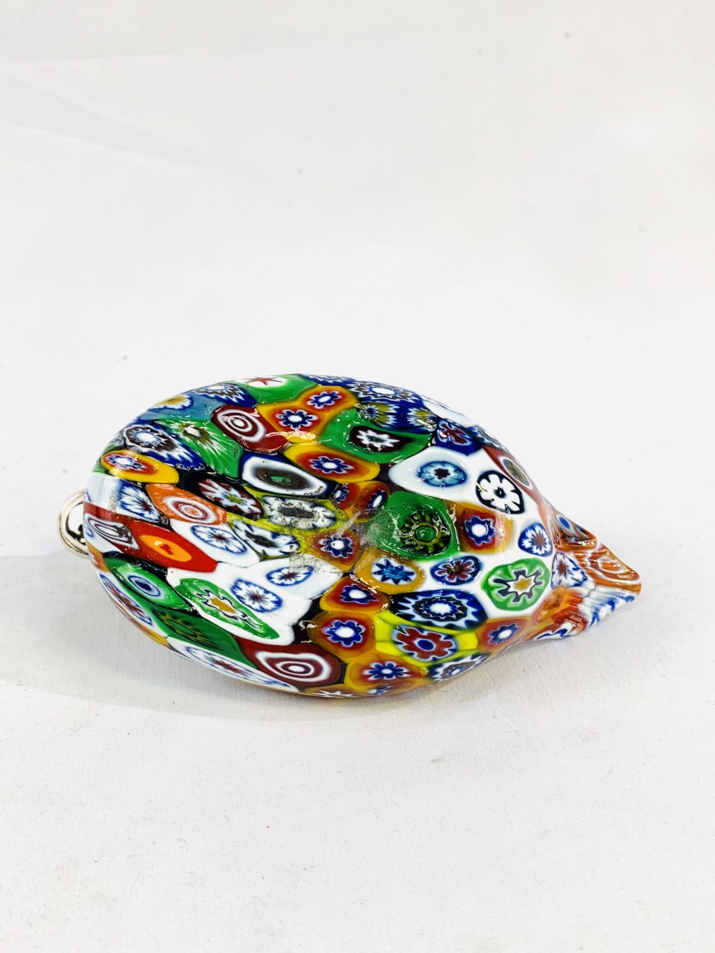 Murano Millefiori silver headed duck - Image 4 of 4