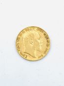 1910 gold half Sovereign