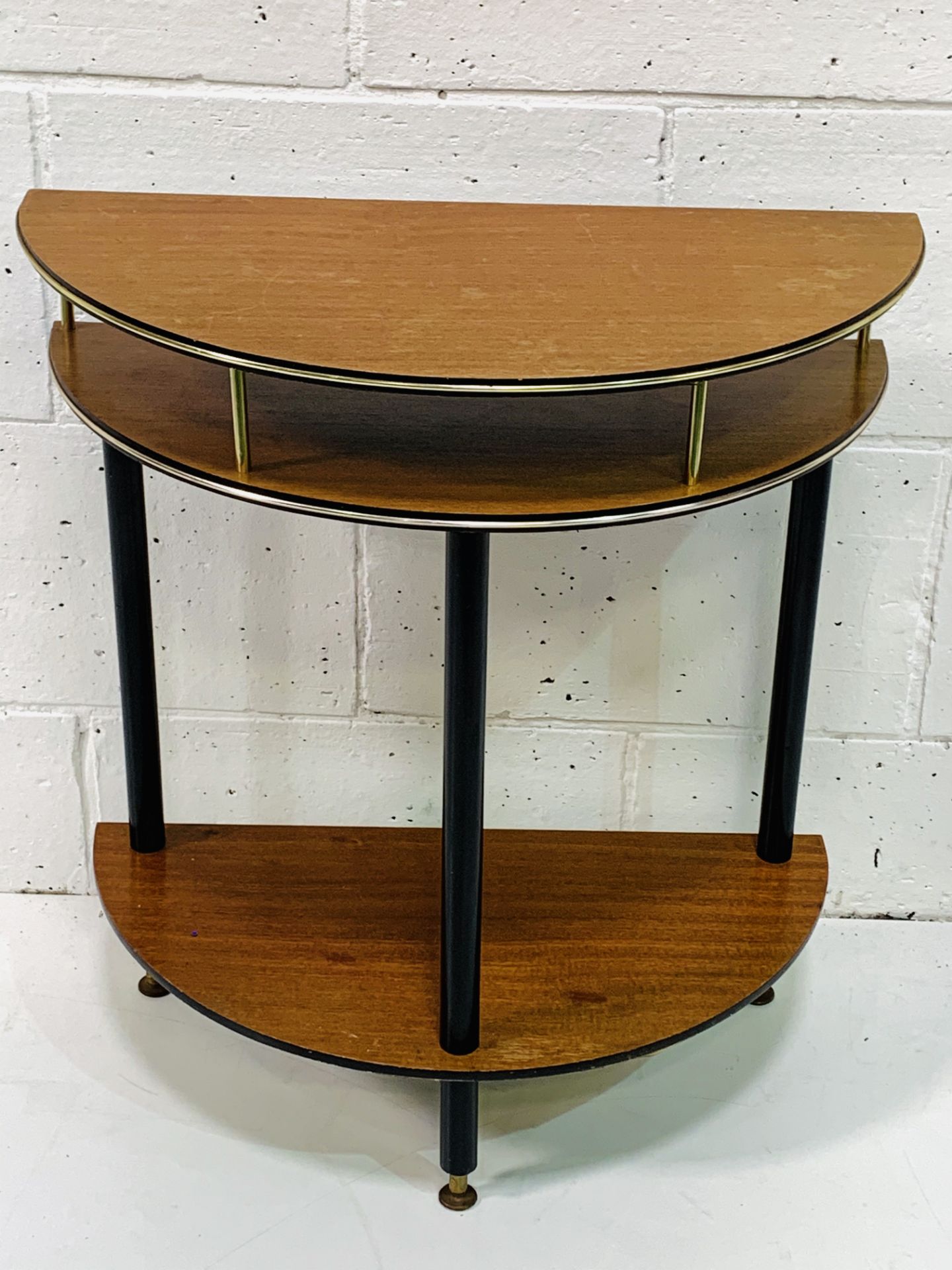 1950's demi-lune display table. - Image 2 of 3