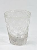 A late 18th Century/early 19th Century drinking glass/tumbler