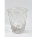 A late 18th Century/early 19th Century drinking glass/tumbler