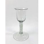 An 18th Century Georgian English wine glass