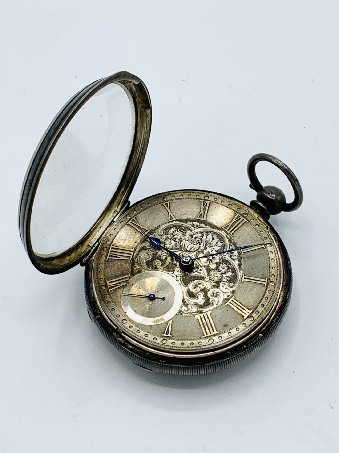 Hallmarked silver pocket watch, London 1876, by John Fleckner - Image 2 of 3