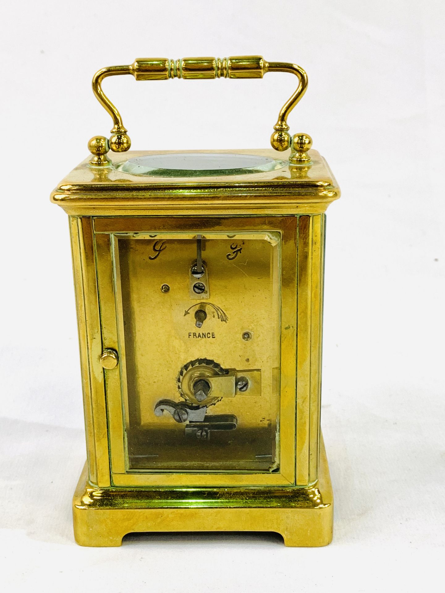 Early 20th century brass carriage clock in going order. - Image 2 of 3