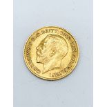 1911 gold half sovereign