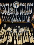 51 piece Italian 800 silver cutlery set