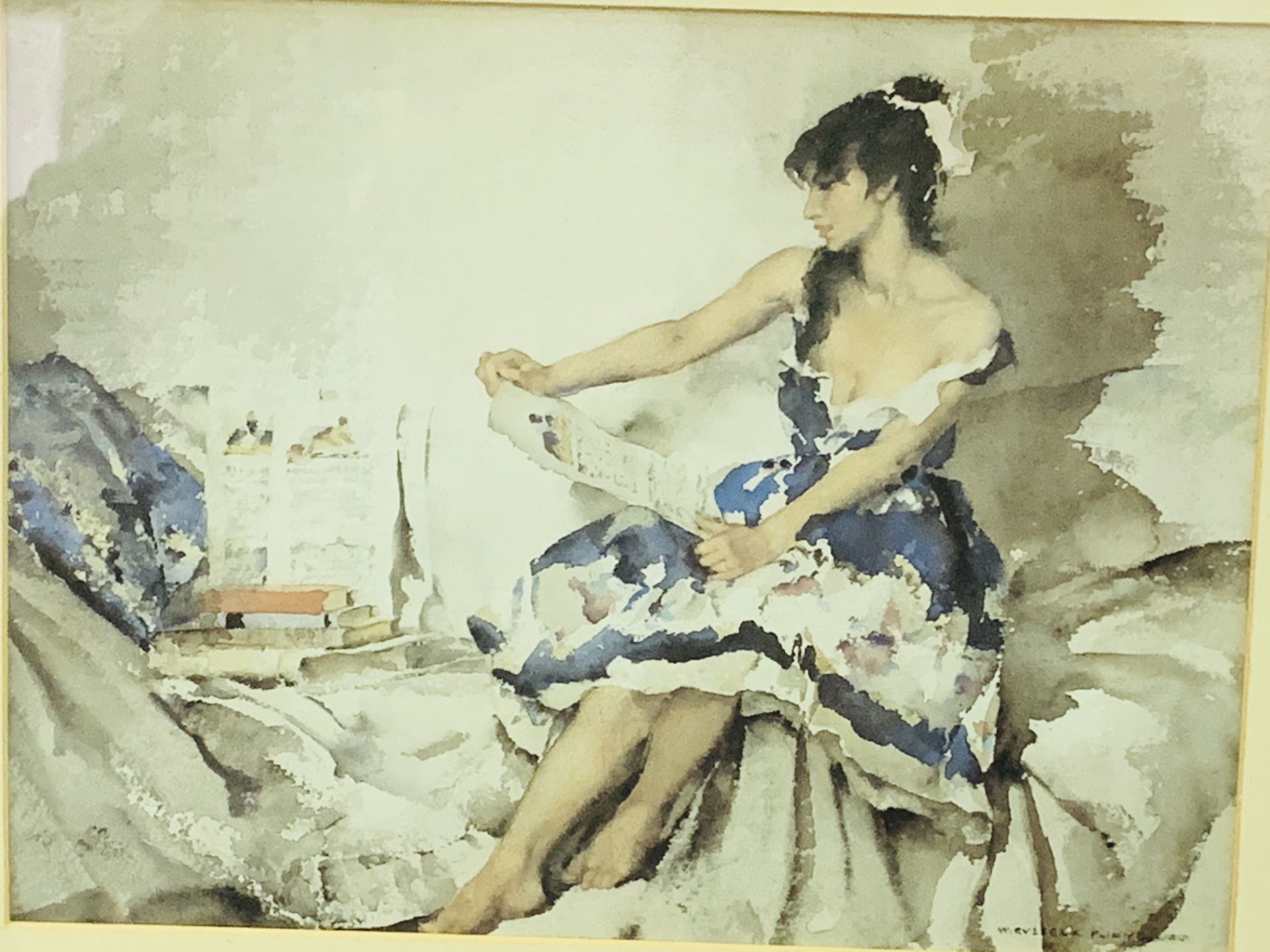 3 framed and glazed prints by Sir William Russell-Flint