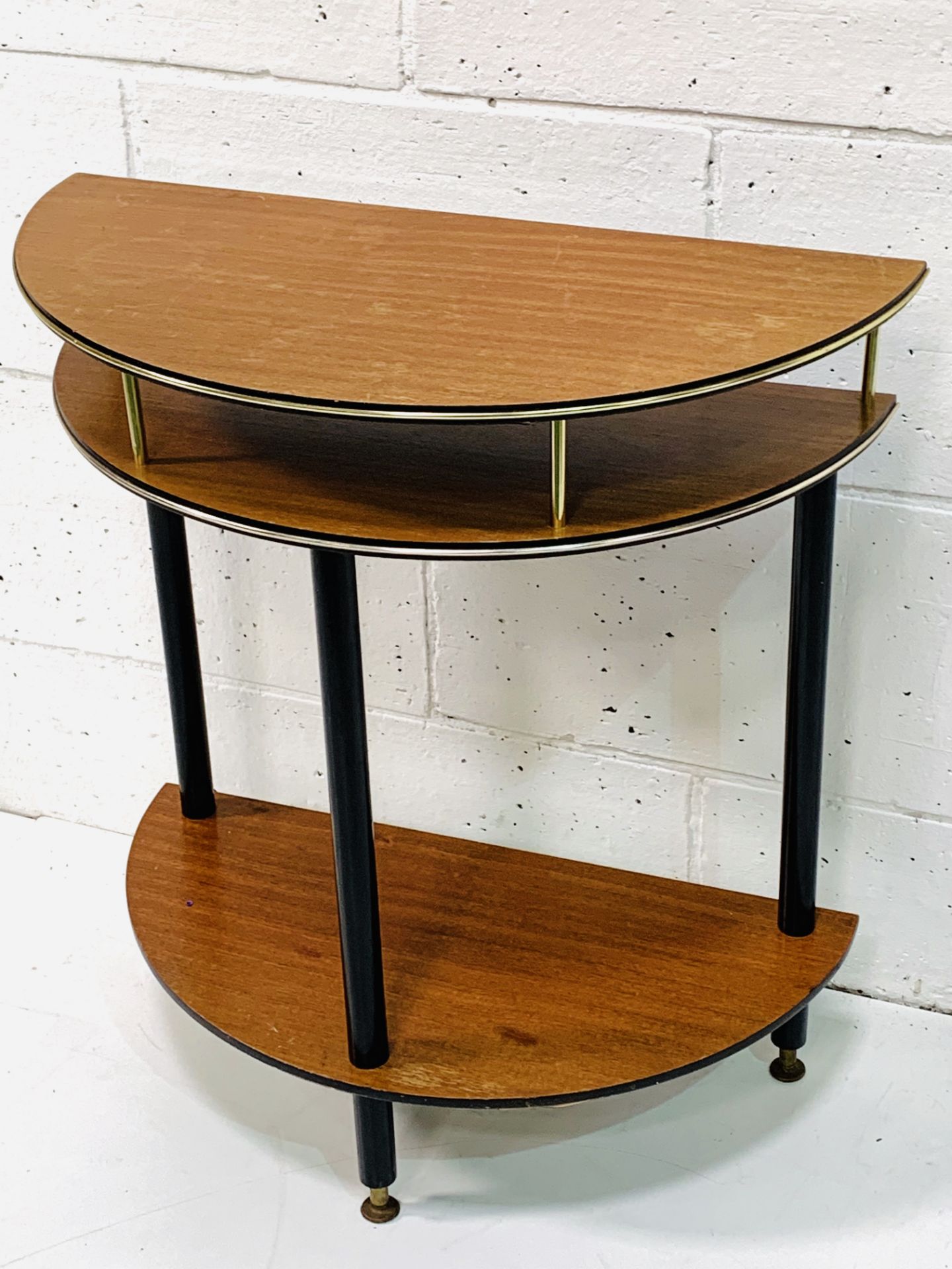 1950's demi-lune display table. - Image 3 of 3