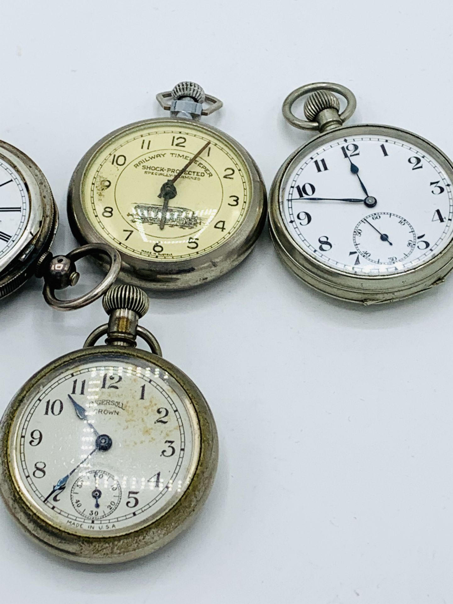 Silver case pocket watch marked The Veracity Watch, Masters Ltd., Rye; and 3 other pocket watches - Image 2 of 6