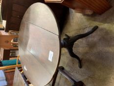 19th Century oak tilt top table.