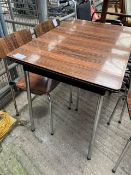 1960's kitchen table and four chairs.