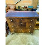 Victorian mahogany chest of 3 drawers