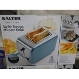 Salter 2 slice toaster. This item carries VAT.