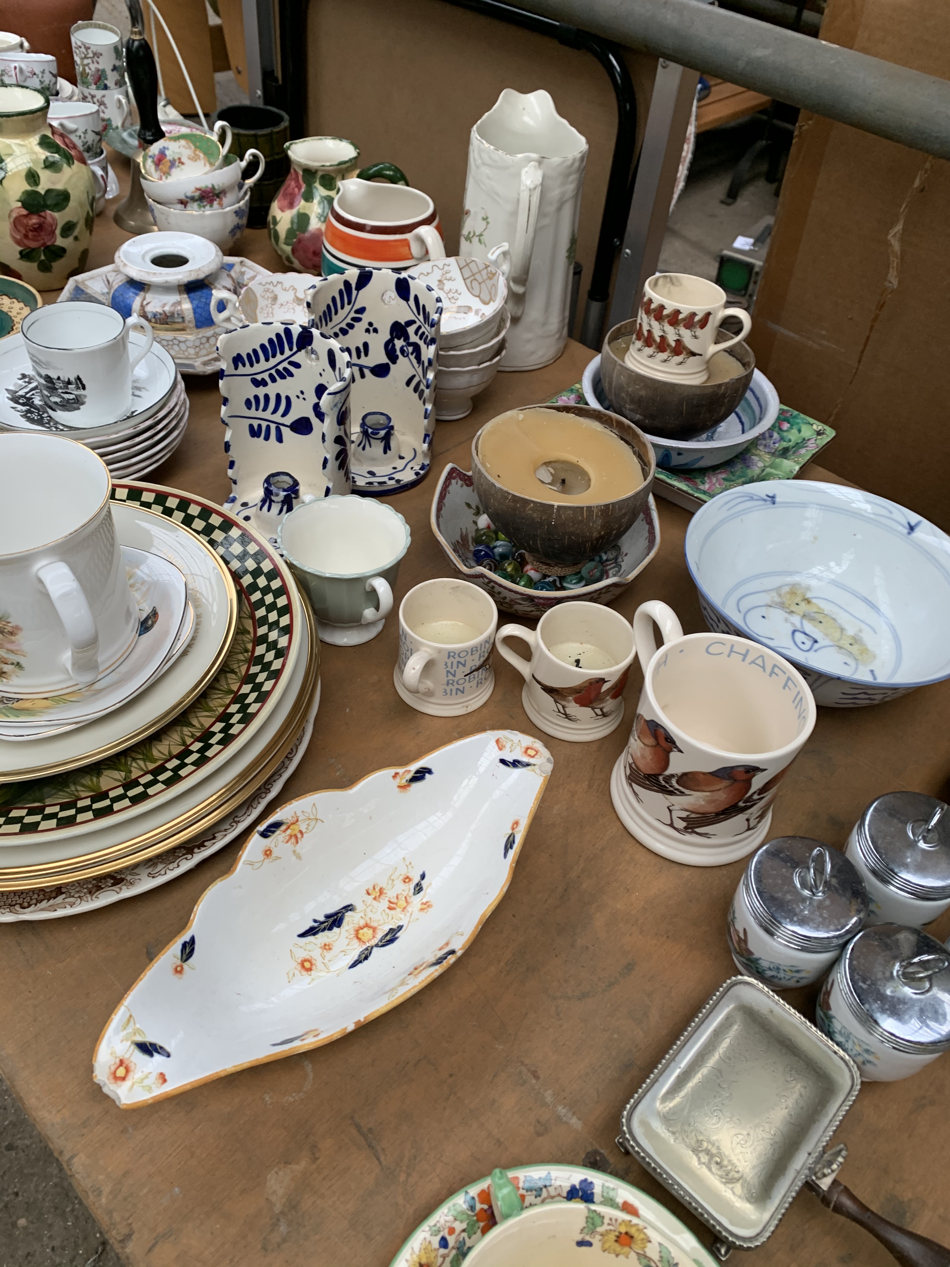 Large quantity of chinaware, glassware, pottery, metal ware. - Image 2 of 6