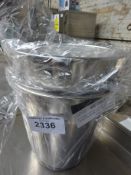 2 wine buckets. This item carries VAT.