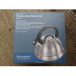 Whistling kettle. This item carries VAT.