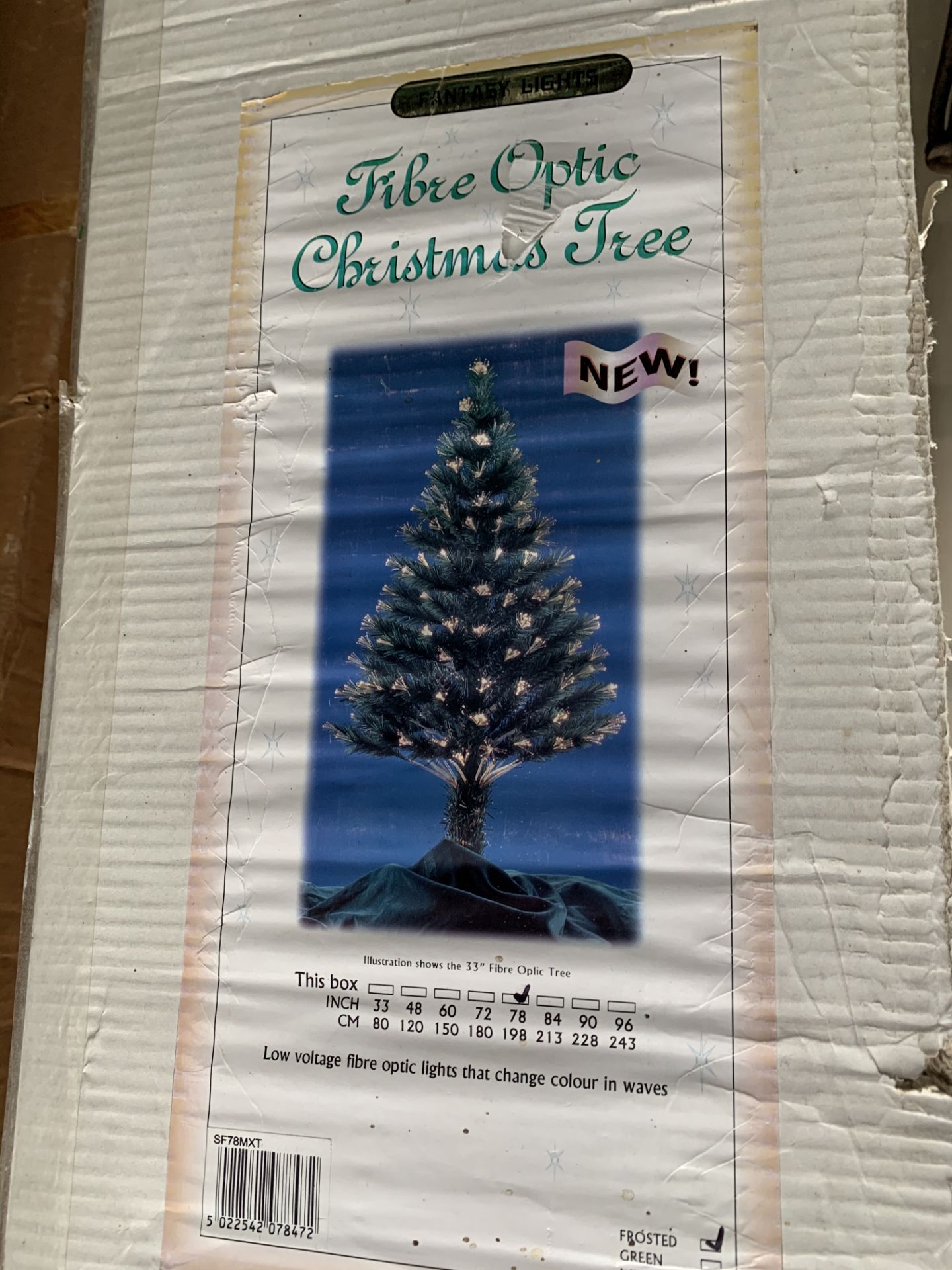 Fibre optic Christmas tree, boxed
