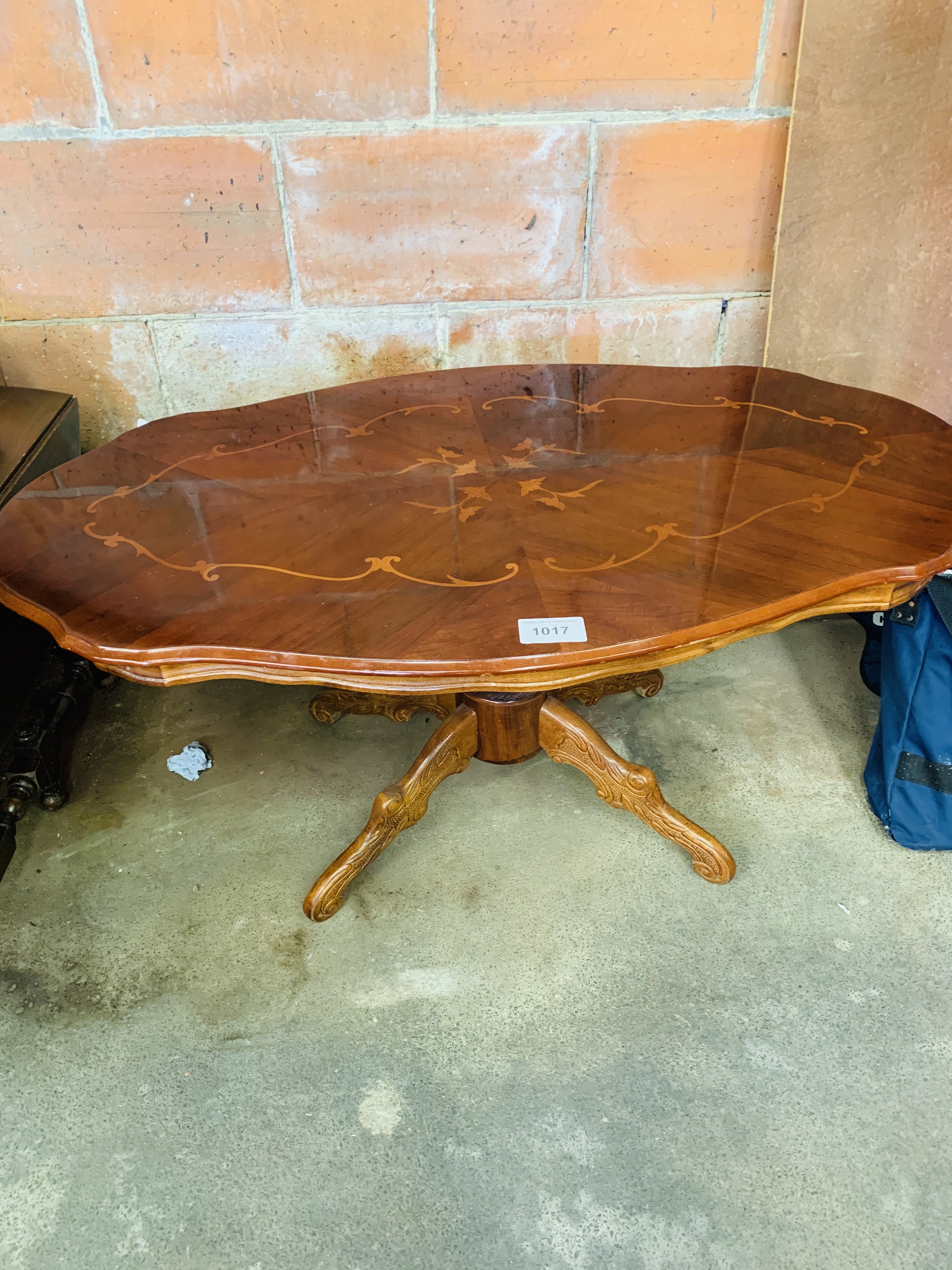 Inlaid Italian coffee table.