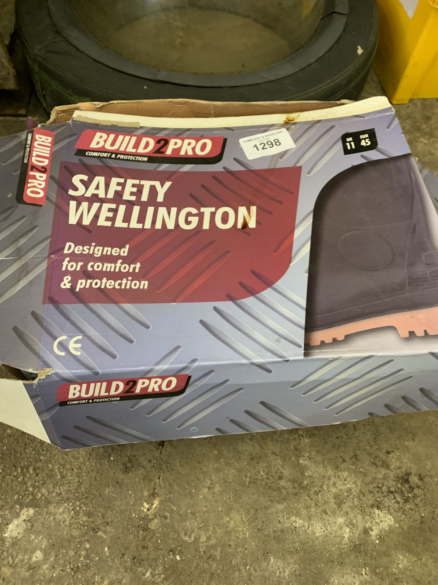 2 Pairs Newbuild2Pro safety wellingtons, size 11 - Image 2 of 2