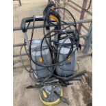 Two titan pressure washers