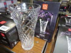 Melodia Crystal vase. This item carries VAT.