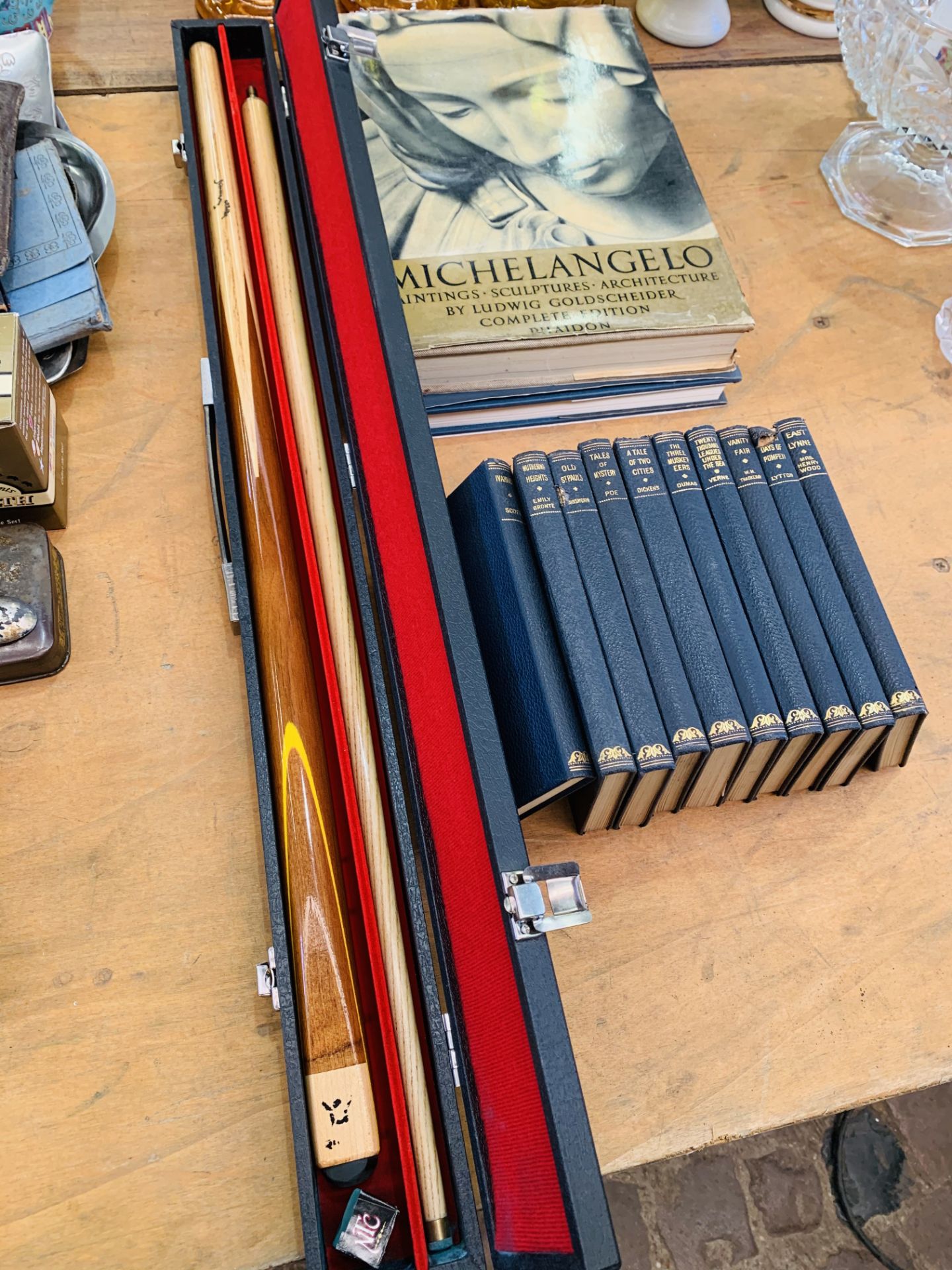 Quantity of books and a snooker cue. - Image 2 of 2