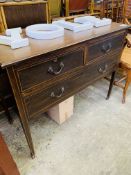Mahogany sideboard with 2 over 1 drawers.