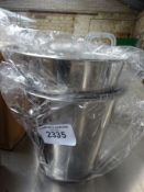 2 wine buckets. This item carries VAT.