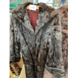 Two fur short coats, fur full length coat and two stoles.