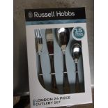 Russell Hobbs 24pc cutlery set. This item carries VAT.