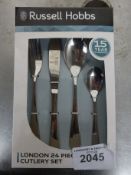 Russell Hobbs 24pc cutlery set. This item carries VAT.