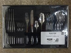 Salter 24pc cutlery set. This item carries VAT.