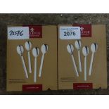 8 new tea spoons. This item carries VAT.