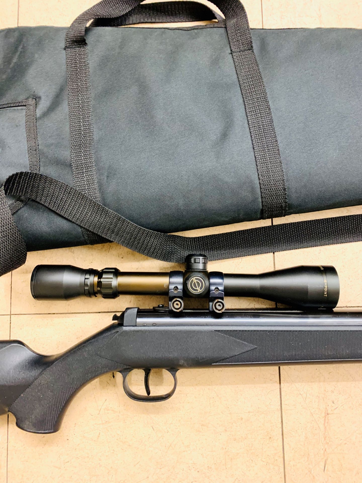 Hammerli Black Force 800 .22 Air Rifle, with scope and suppressor - Image 2 of 5