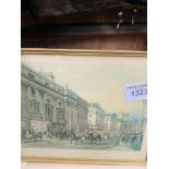 8 prints of London scenes plus one as found.